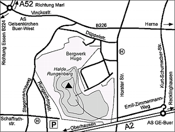 Anfahrtskizze Halde Rungenberg
